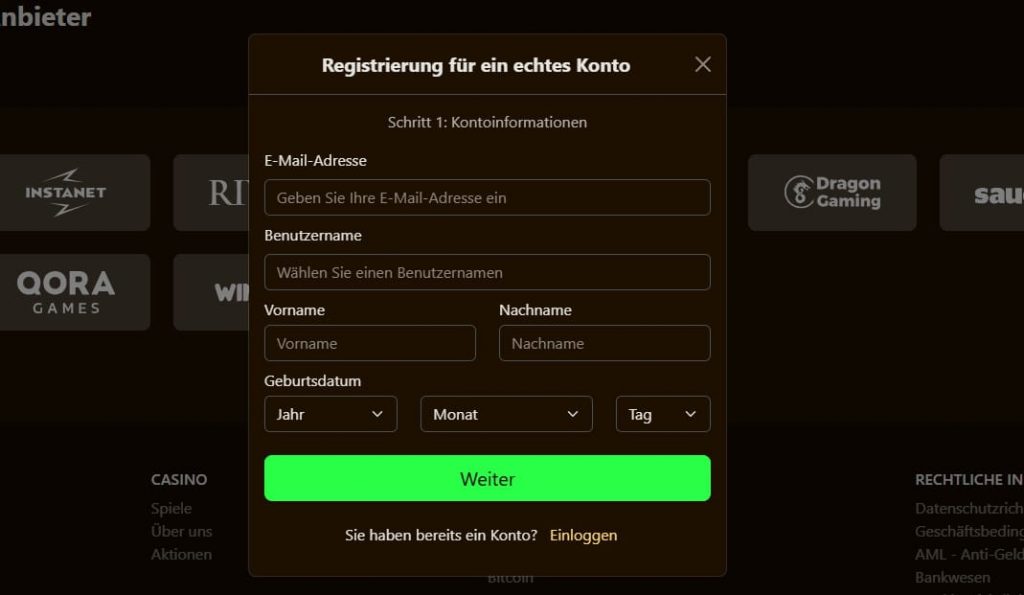 Golden Lady casino login